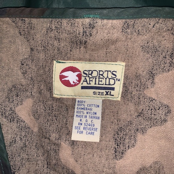 Sports Afield Camouflage game-bag/hunting shooting vest size XL - Picture 3 of 3